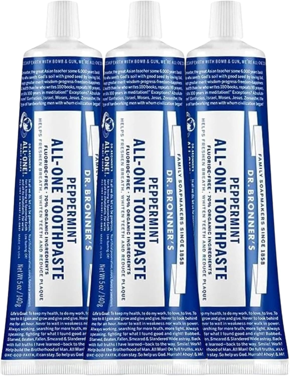 All-One Toothpaste (pack of 3-Peppermint, 5oz)