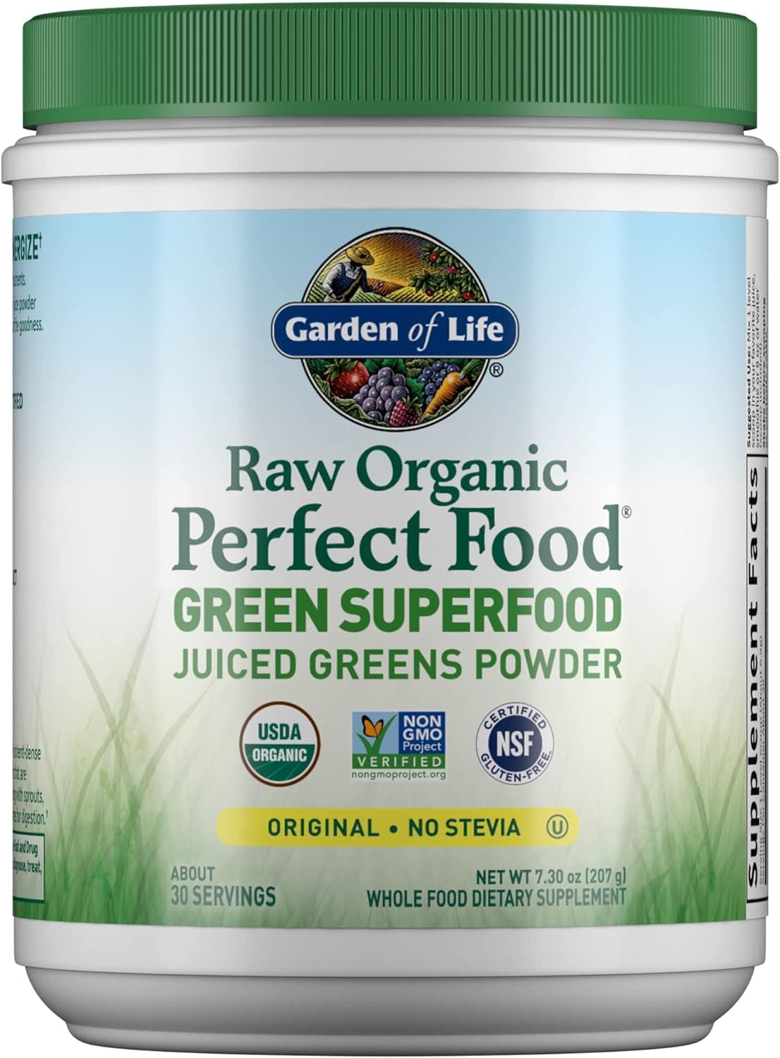 Raw Organic Perfect Food Green Superfood Juiced Greens Powder - Original