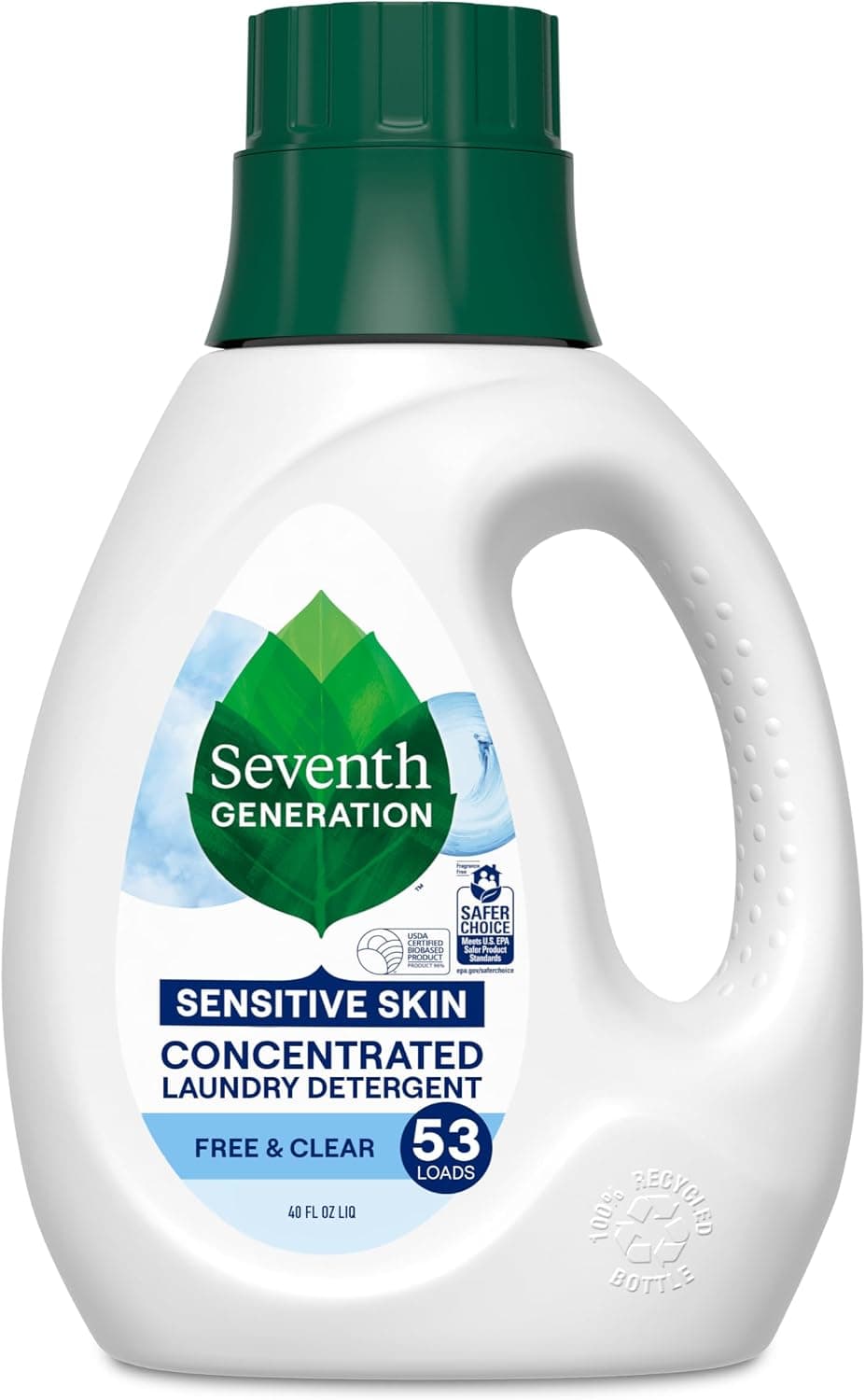 Seventh Generation Free & Clear Concentrated Laundry Detergent (40 oz)